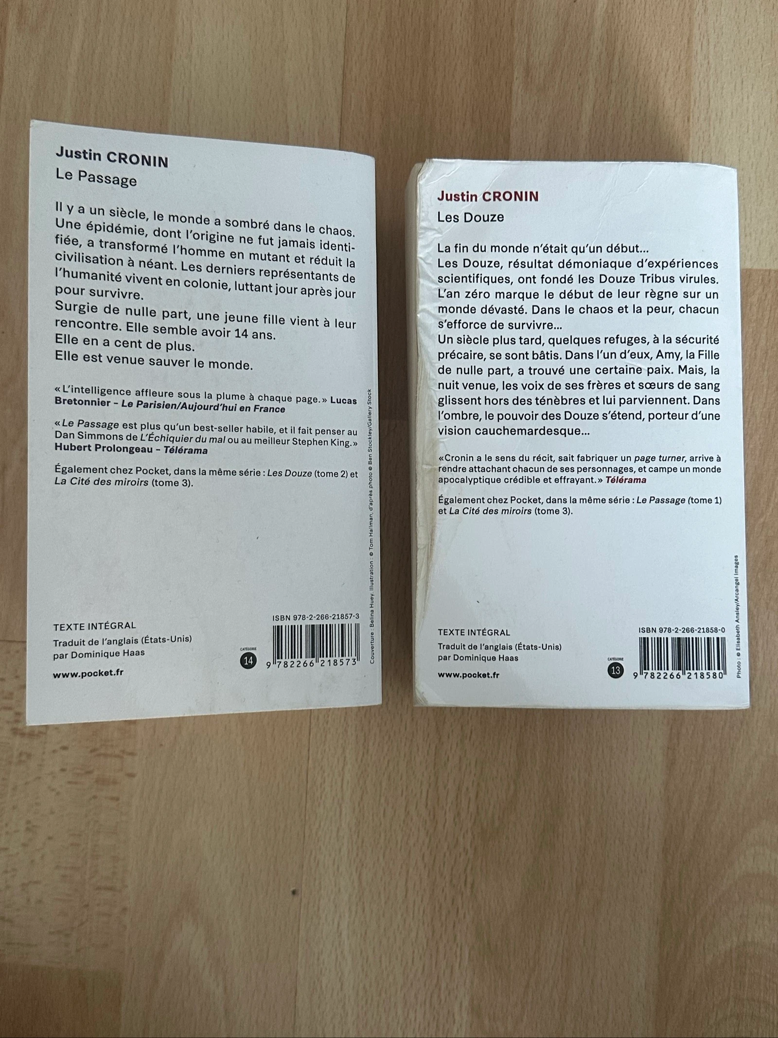 Lot Justin Cronin - De Overgang + De Twaalf Deel 1 en 2 van de Trilogie - Pocket – photo 2